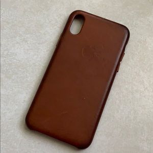 Apple Saddle Leather iPhone X/Xs case